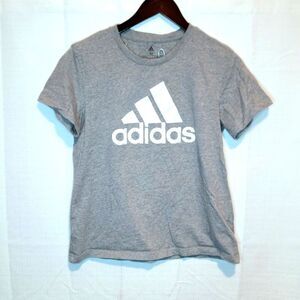 Adidas Gray Cropped Tee Size Medium